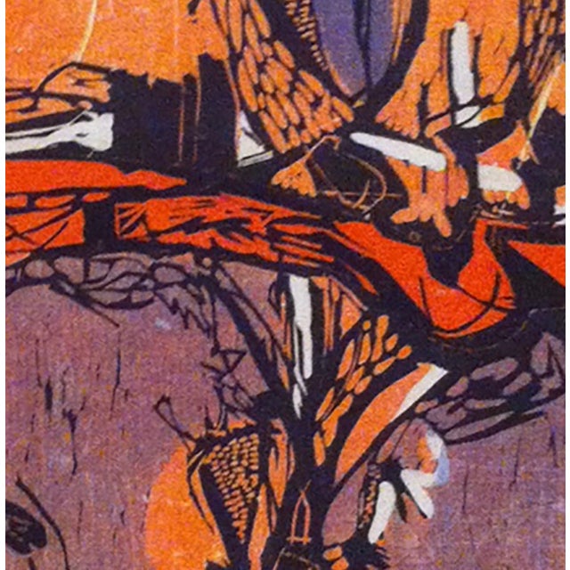 Clay Walker Original woodcut in colors 1960 Image size; 16 x 11 .5 Edition of 10 Signed, titled, dated and numbered in...