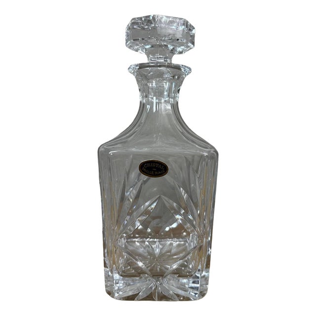 Whiskey Decanter from Compagnie Cristallière de la Moselle, 1950 For Sale