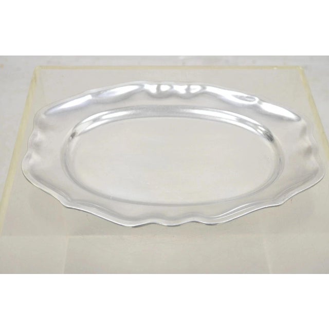 Vintage Wilton Mount Joy, Pa Silver Plated Cast Aluminum 14" Dish Platter Tray For Sale - Image 11 of 11