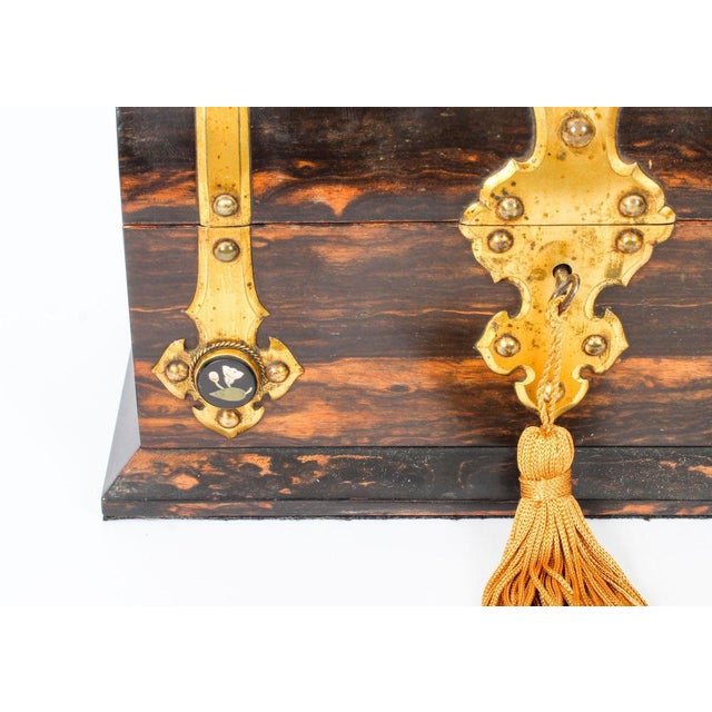 19th Century Coromandel & Brass Mounted Scent Bottle Box, Set of 4 For Sale - Image 4 of 13