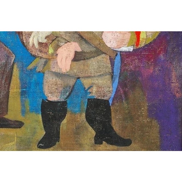 Avant-Garde Oil Painting, Ukrainian Soviet Art, Gorshkova, 1987 50-75 For Sale - Image 6 of 6