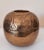 Mid-Century Modern Scallop Brass Embossed Hammered Planter Vase For Sale - Image 3 of 6