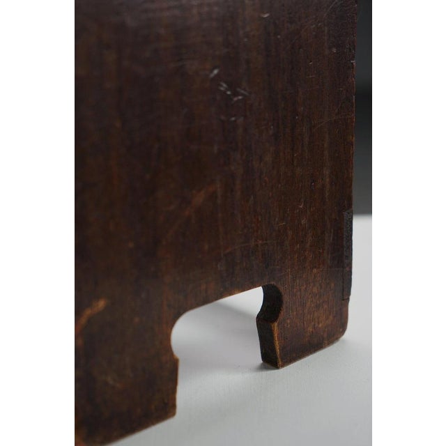 1930s Dutch Wooden Stool, 1930s For Sale - Image 5 of 13