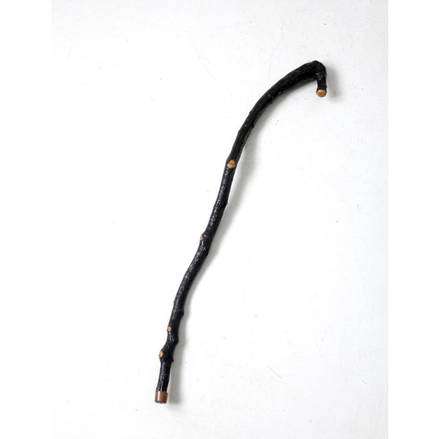Vintage Rustic Wood Walking Stick For Sale - Image 9 of 9
