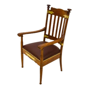 Vintage Quarter Sawn Oak Armchair
