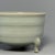 Chinoiserie China Vintage Longquan Celadon Ribbed Tripod Incense Burner For Sale - Image 3 of 7