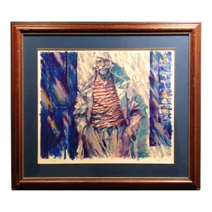 "Summer Smile" Contemporary Aldo Luongo Hand-Signed Limited Edition Serigraph, Framed