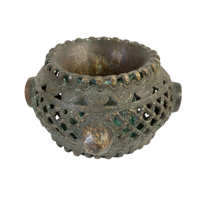 African Vintage Benin Bronze Bracelet Currency Nigeria For Sale - Image 3 of 7