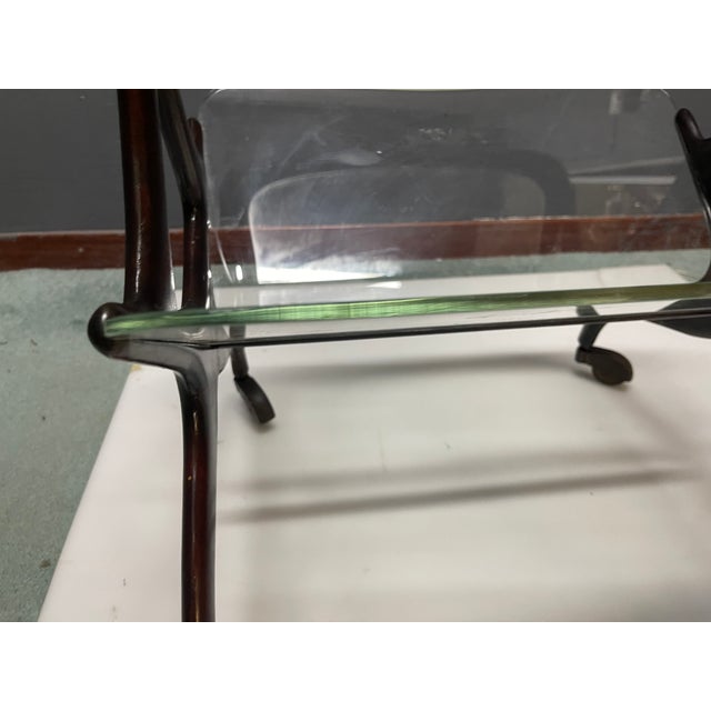 Cassina Service Cart Magazine Rack with Wheels by Cesare Lacca for Cassina, 1950s For Sale - Image 4 of 18