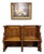 Antique French Pew Bench Double Seat Oak For Sale