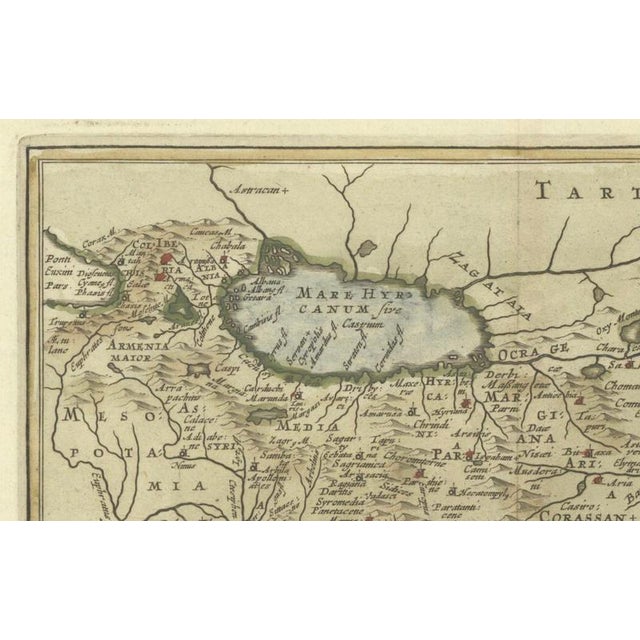 17th Century Antique Map of Middle East and the Safavid Empire by Cluver and Jansson, 1676 For Sale - Image 5 of 10
