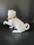 Ceramic Porcelain Pug Dog With Lifted Paw & Gold Collar For Sale - Image 7 of 12