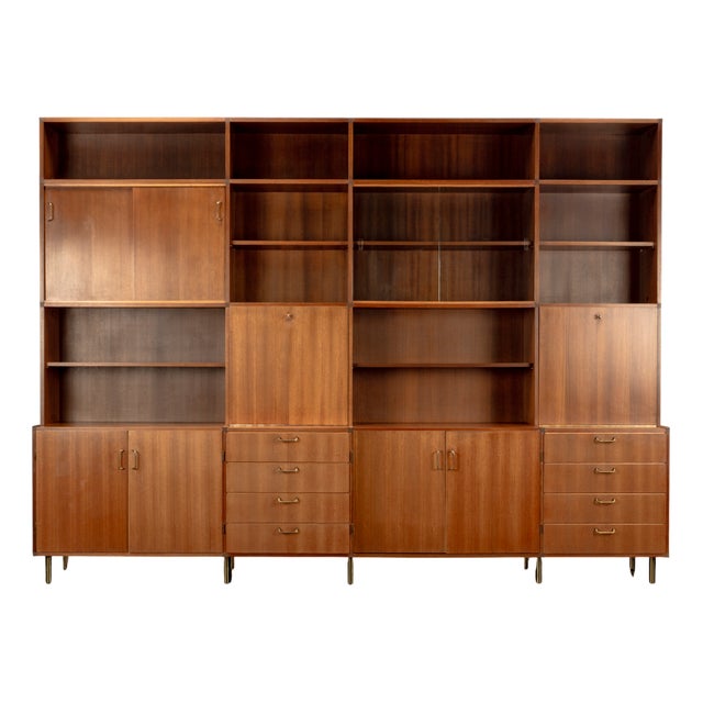 Sideboard with Shelves by Erwin Behr Study for BMZ, 1950s For Sale