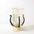 Pair of Mid-Century Hand-Blown Murano Fluted Glass Uplights W/ 24k Gold Flecks For Sale - Image 13 of 15