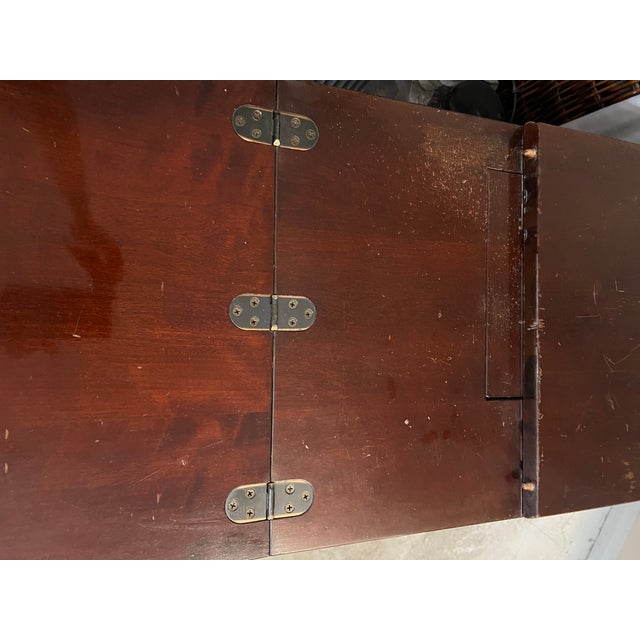 Wood 1950s Traditional Federal Kneehole Desk and Sewing Desk For Sale - Image 7 of 11