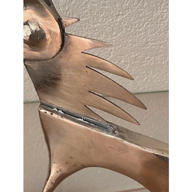 Sculpture of a Horse in Silver-Plated Metal, 1980s For Sale - Image 6 of 18