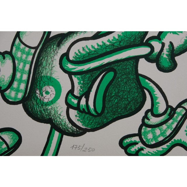 Peter Saul, Olympic Athletes, Original Signed Lithograph For Sale - Image 5 of 7