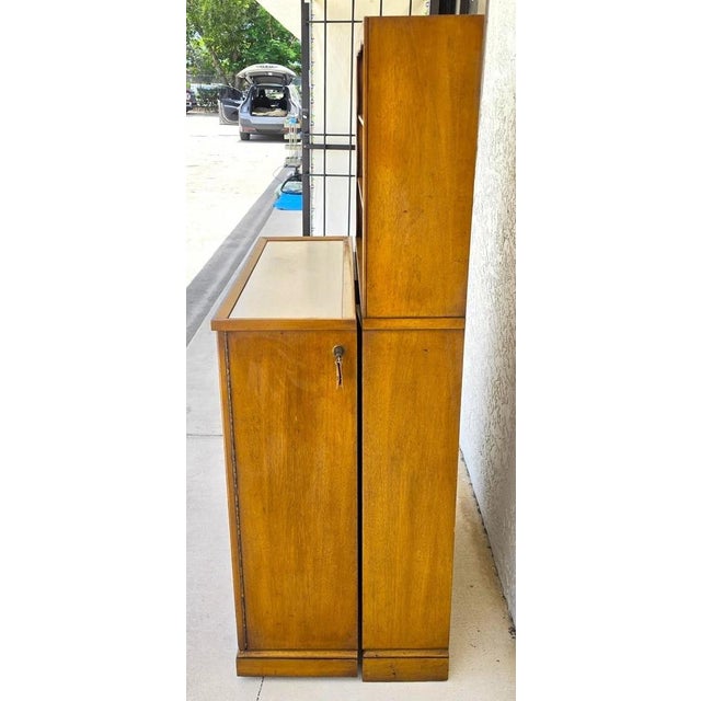 Karges Furniture 1930s Karges Country French Walnut Pullout Folding Service Bar For Sale - Image 4 of 18
