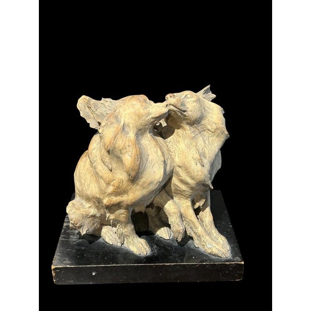 Beige Terracotta Dogs from Guido Cacciapuoti For Sale - Image 8 of 8