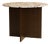 Round Calacatta Viola Marble and Smoked Oak Dining Table by Lebanto For Sale