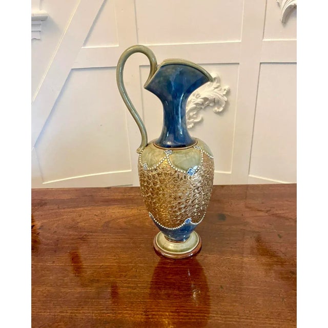 Antique Victorian Doulton Lambeth Jug, 1880 For Sale - Image 9 of 9