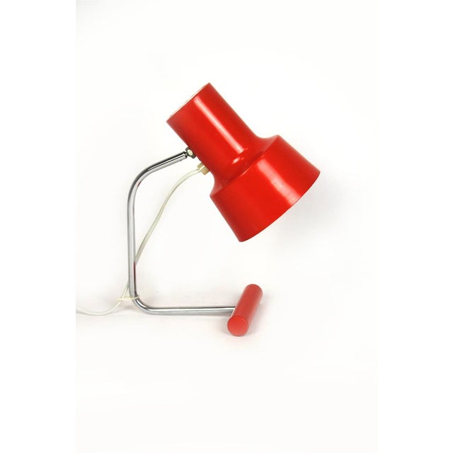 Red Table Lamp attributed to Josef Hurka for Napako, 1960s For Sale - Image 18 of 18