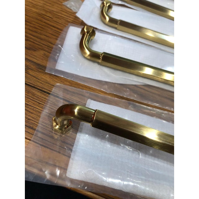 Mid-Century Modern Cabinet Hardware Honey Bronze For Sale - Image 3 of 4