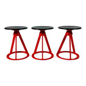 Set of 3 Piton Stools by Edward Barber & Jay Osgerby for Knoll, Signed