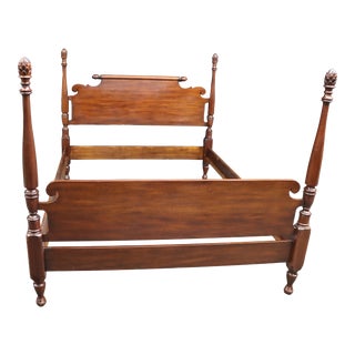 Henkel Harris Mahogany Poster Bed/Queen For Sale