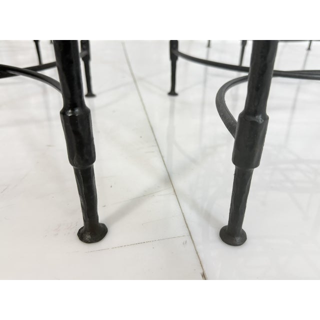 Set of Four Mario Papperzini for Janus Et Cie Wrought Iron Dining Armchairs, Attributed For Sale - Image 12 of 18