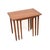 A smart and very stylish Danish vintage teak nest of three tables. This model is attributed to H.W Klien for Bramin, they...