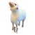 Meier Germany Lalanne-Style Sheep Sculpture in Wood and Wool For Sale