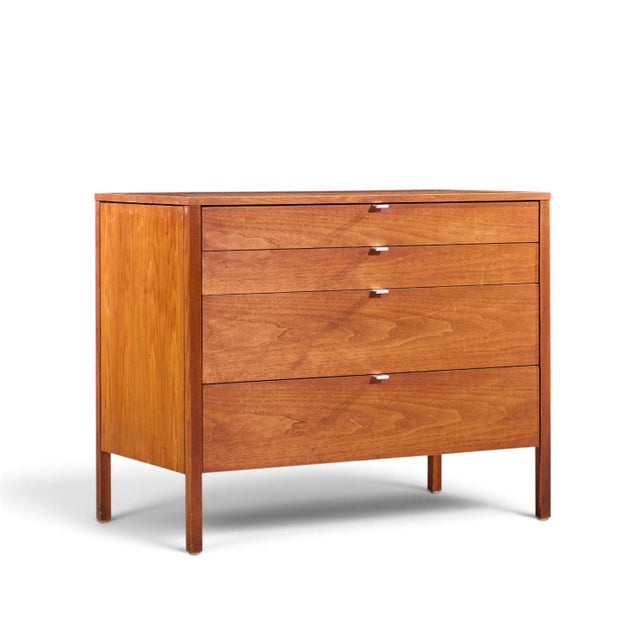 Florence Knoll for Knoll Mid Century Walnut 3-Piece Vanity Set For Sale - Image 9 of 15