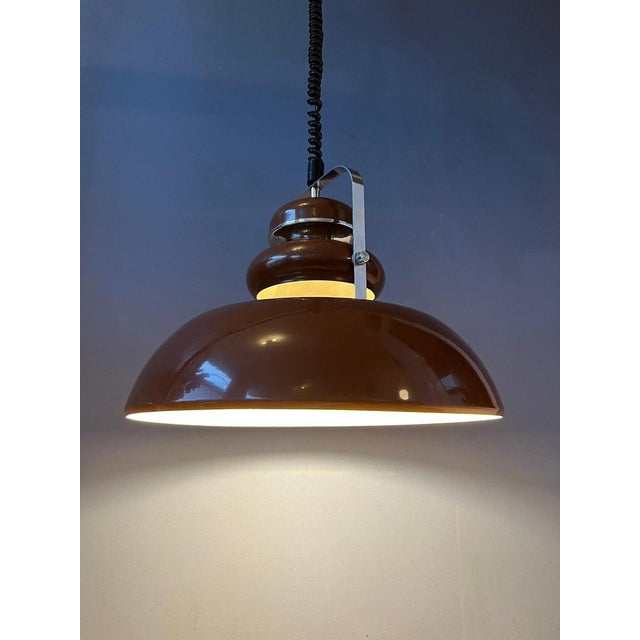Vintage Space Age Pendant Lamp by Anvia, 1970s For Sale - Image 3 of 11