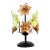 Vintage Italian Murano Style Floral Table Lamp For Sale
