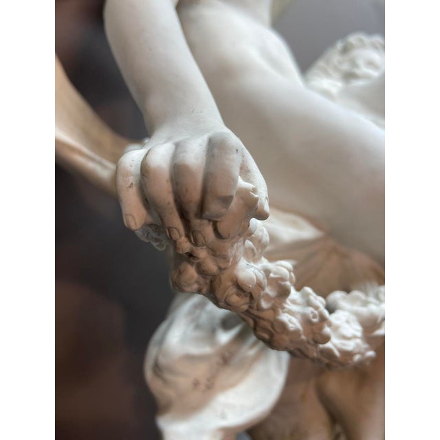 19th C Sevres Louis Moreau Neoclassical White Biscuit Porcelain Sculpture For Sale - Image 17 of 18