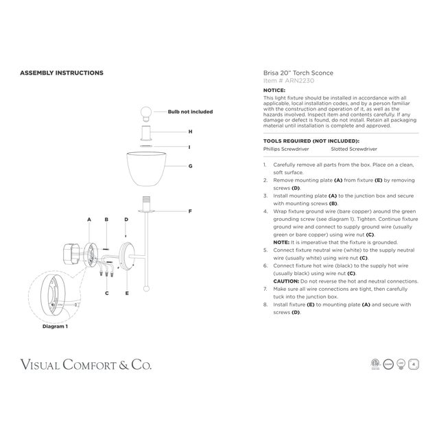 Black AERIN for Visual Comfort Signature Brisa 20" Torch Sconce in Bronze with White Strie Glass Shade For Sale - Image 8 of 9