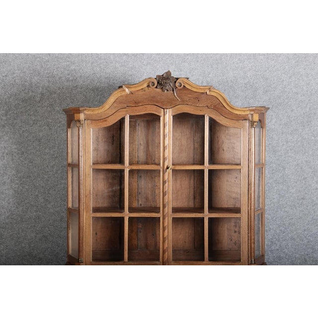 Little Baroque Showcase in Oak, 1800s For Sale - Image 11 of 18