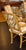 Vintage McGuire Style Hexagonal Glass Top Dining Set—Set of Seven For Sale - Image 4 of 5