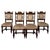 Beige 19th Century Antique Victorian Oak Dining Chairs, Set of 4 For Sale - Image 8 of 8