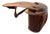 Rare Brazilian Mid-Century Sculptural Executive Desk With Tambour Pedestal For Sale