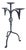 Hand Forged Iron Candelabra 23″ (58cm) Antique Copper Electrostatic Finish Wide Tabletop Centerpiece Decor For Sale