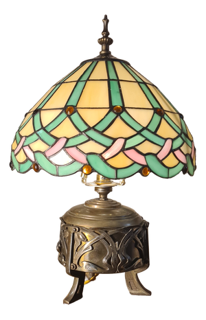 Art Nouveau Bronze and Brass Table Lamp, 1900