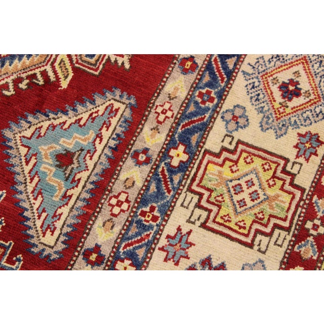 Southwestern Kazak Red/Beige Wool Rug - 9'0''x12'1'' For Sale In New York - Image 6 of 10
