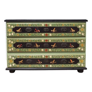 Peruvian Hand Painted Chest of Drawers or Commode For Sale