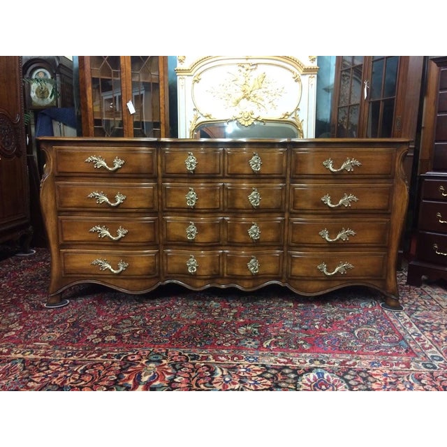 Item: Vintage French Provincial Dresser. Age & Condition: Circa 1960, good condition. Some finish issues inside most of...