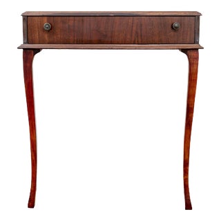 Mid 20th Century Walnut Console Hallway Table For Sale