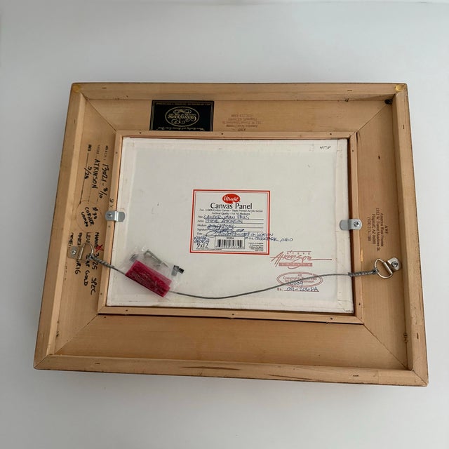 2009 Steve Atkinson Oil Painting of Lantermans Falls- Framed For Sale - Image 11 of 12