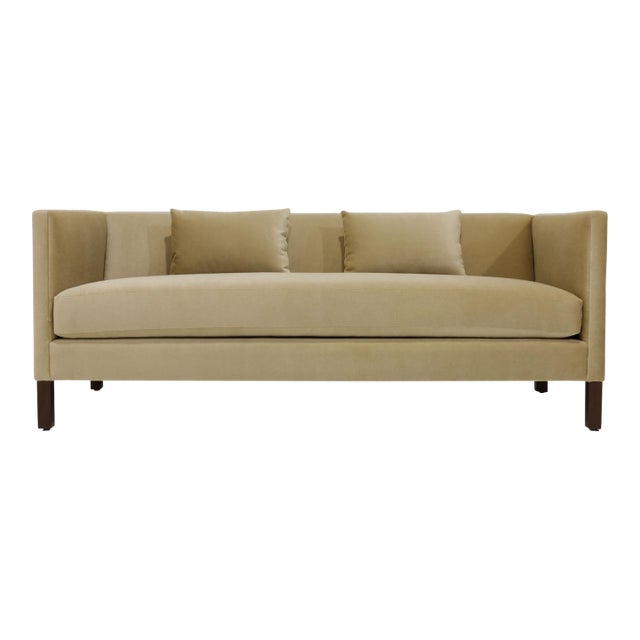 Mid-20th Century Tuxedo Sofa by Edward Wormley for Dunbar in Mohair Upholstery For Sale