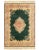 Green Color Machine Made Tabriz Rug 4'4'' X 6' For Sale - Image 4 of 4